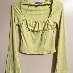 Urban Outfitters Bell Sleeve Crop Top